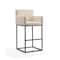 Manhattan Comfort Ambassador Barstool in Cream and Black BS017-CR - alternate 1
